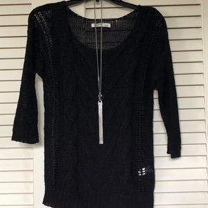 Old Navy Black knitted Tops Blouse
